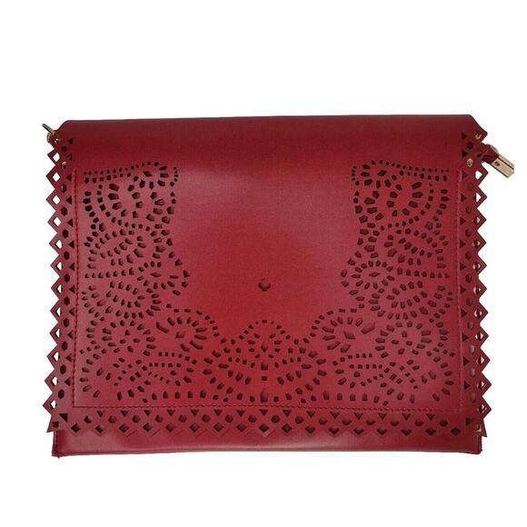 Cherry Red Portfolio shoulder Bag - Picture 1 of 8